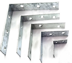 Corner Brackets Galv 25mm/50mm/75mm/100mm x 25mm wide