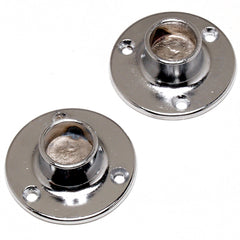 Bracket Flange for Chrome Pipe 19mm/25mm (Pair)