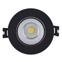 Eurolux Downlight White 90mm Excluding Lamp Holder White/White & Gunmetal/Black