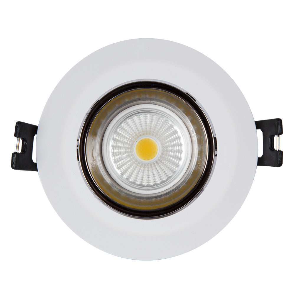 Eurolux Downlight White 90mm Excluding Lamp Holder White/White & Gunmetal/Black