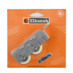 Aluminium Sliding Door Replacement Double Wheel Yellow/Stainless Steel