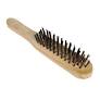 Wire Brush Coarse Wooden Handle