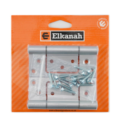 Aluminium Hinge Flush 100mm Natural/White