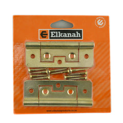 Sinkless Flush Hinge Brass Plated 50mm/75mm/100mmm