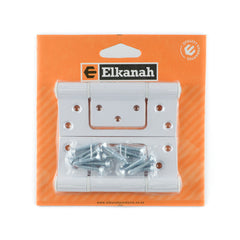 Aluminium Hinge Flush 100mm Natural/White